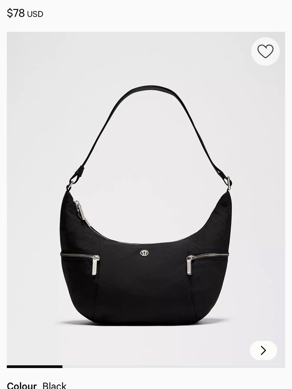 Lululemon athletica Slouchy Sling Bag 6L - 
Metal Hardware (silver tone) - Picture 4 of 4